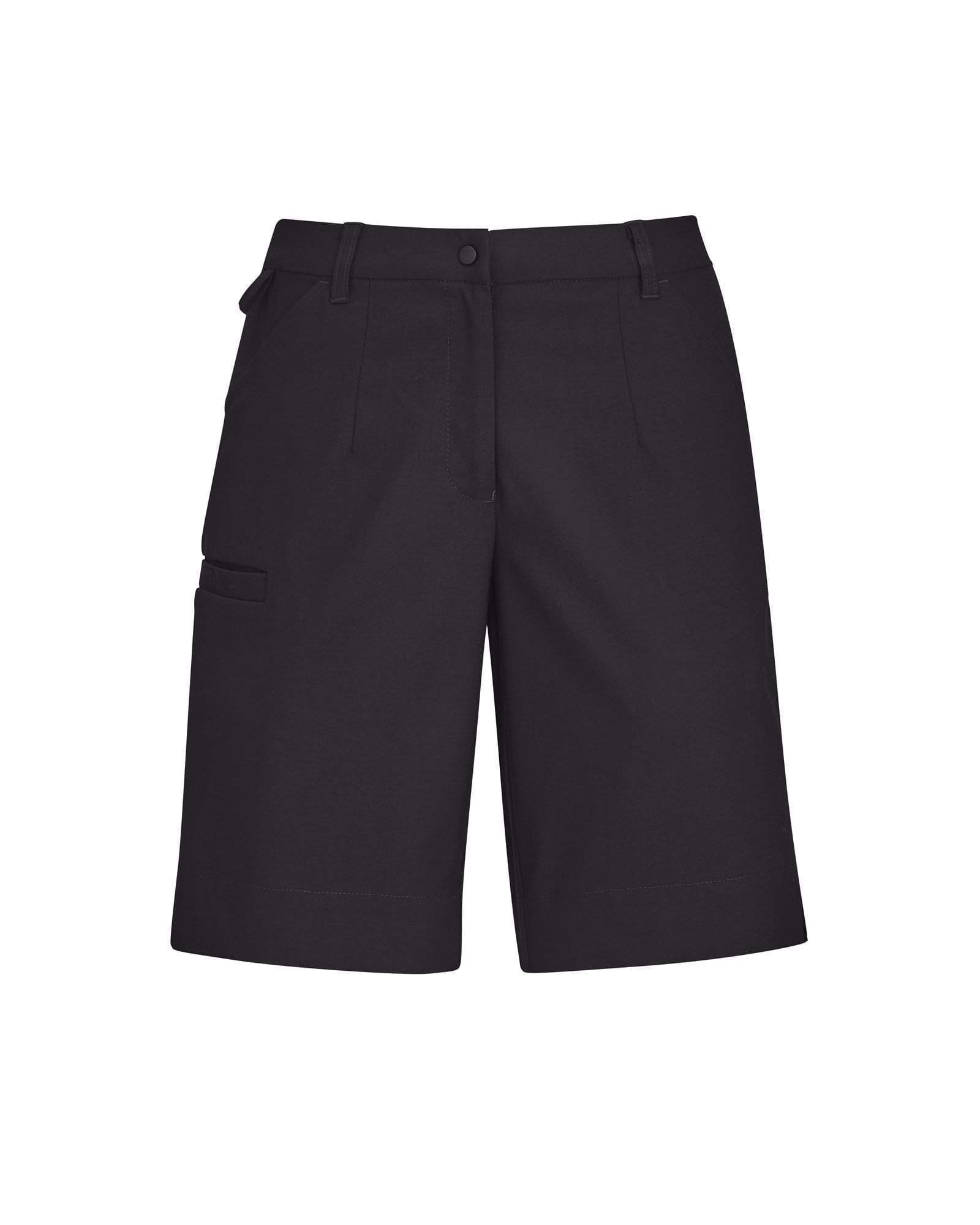 Biz Care Womens Comfort Waist Cargo Short CL957LS Metro Workwear.