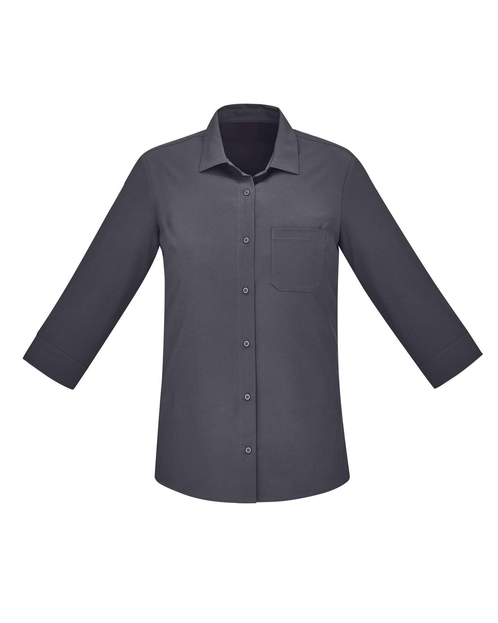 Biz Care Womens Easy Stretch 3/4 Sleeve Shirt CS951LT Metro Workwear.