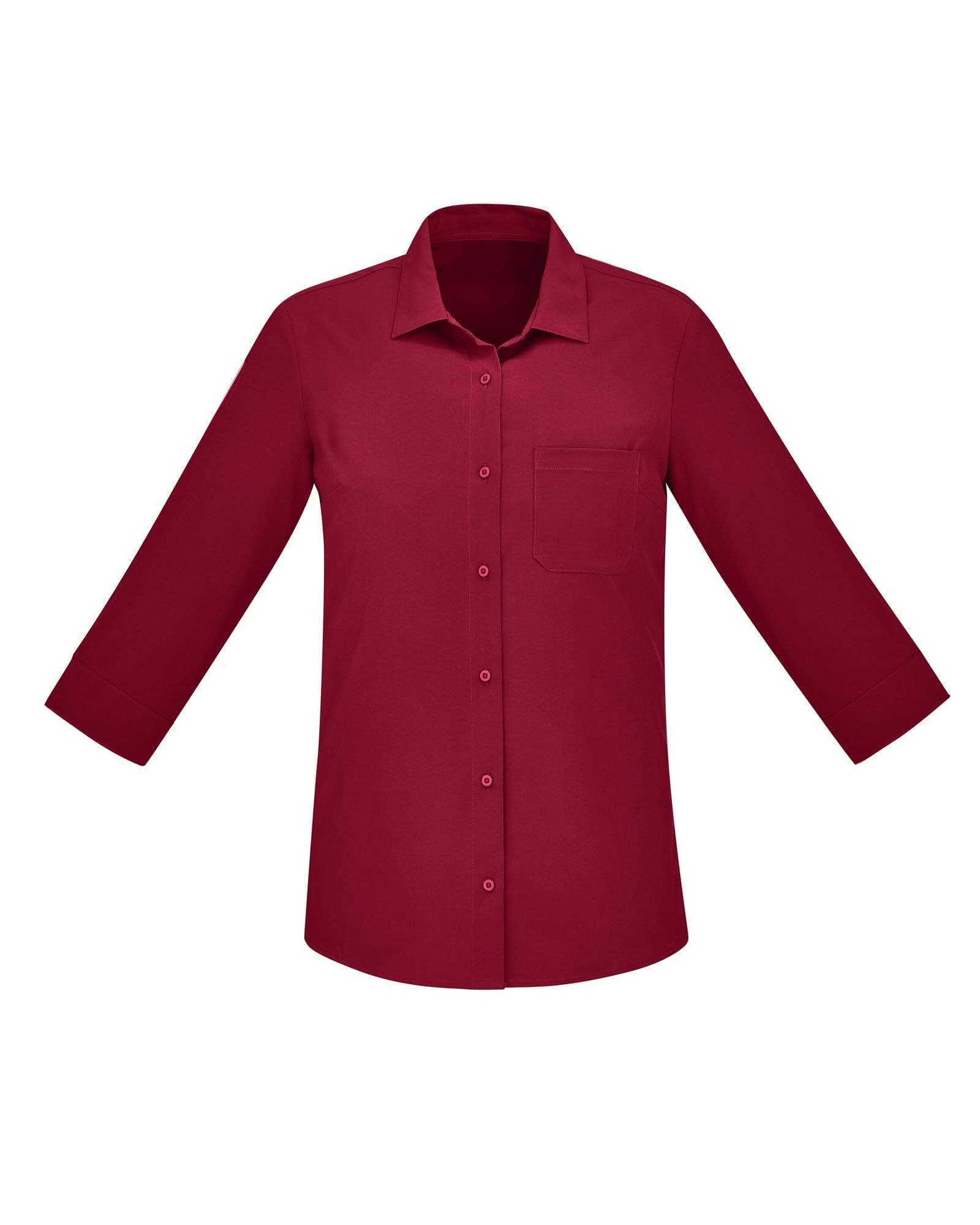 Biz Care Womens Easy Stretch 3/4 Sleeve Shirt CS951LT Metro Workwear.