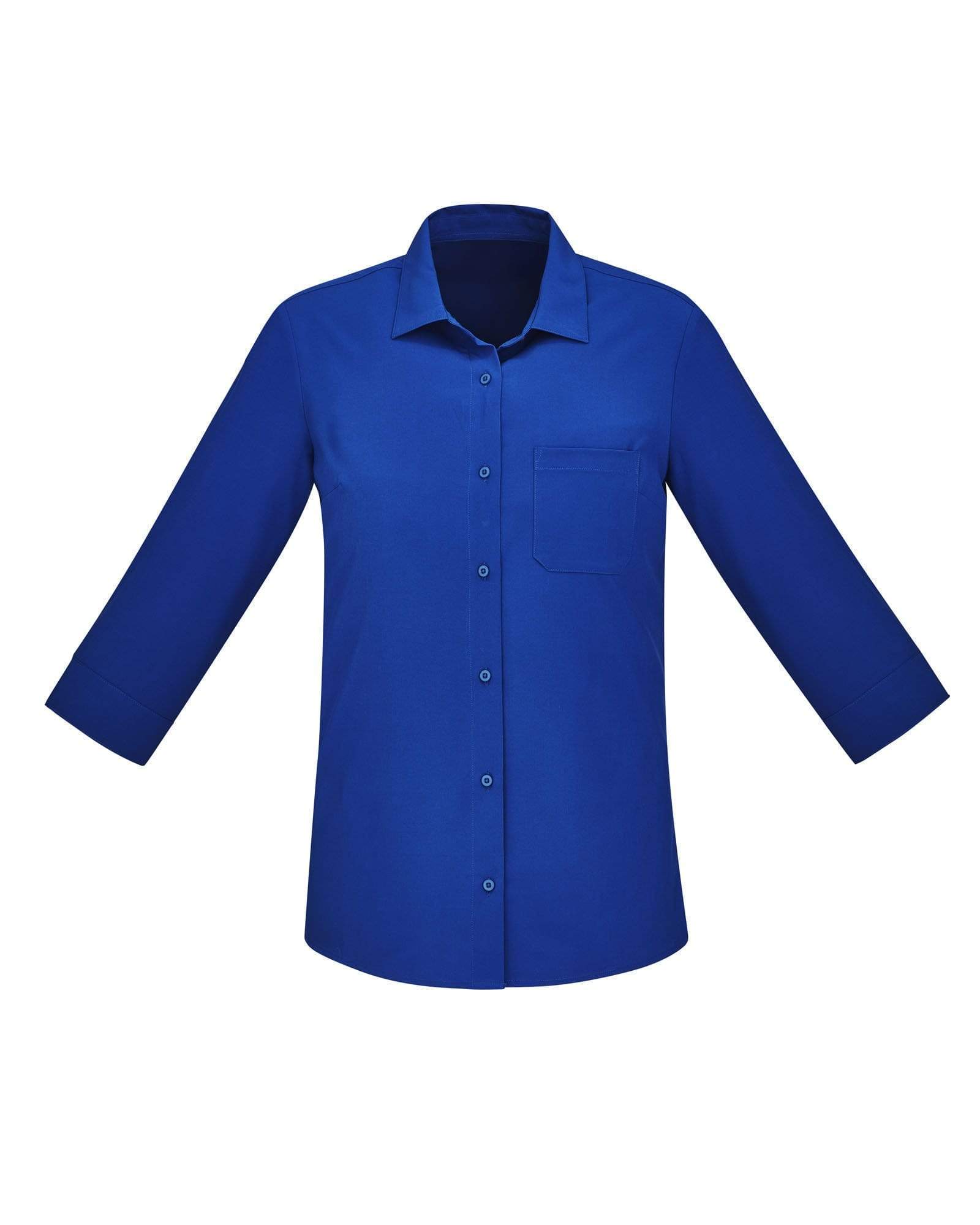Biz Care Womens Easy Stretch 3/4 Sleeve Shirt CS951LT Metro Workwear.