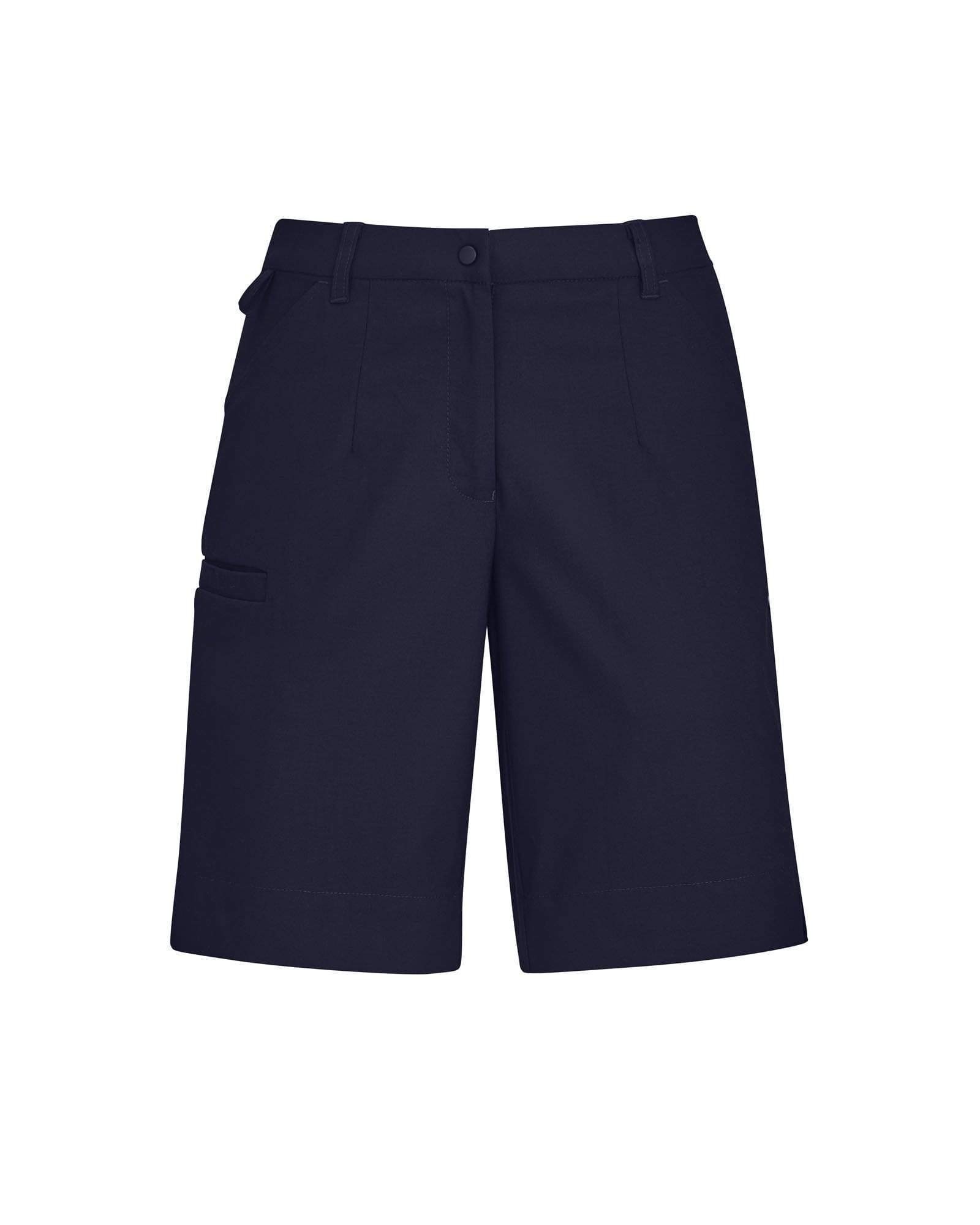 Biz Care Womens Comfort Waist Cargo Short CL957LS Metro Workwear.