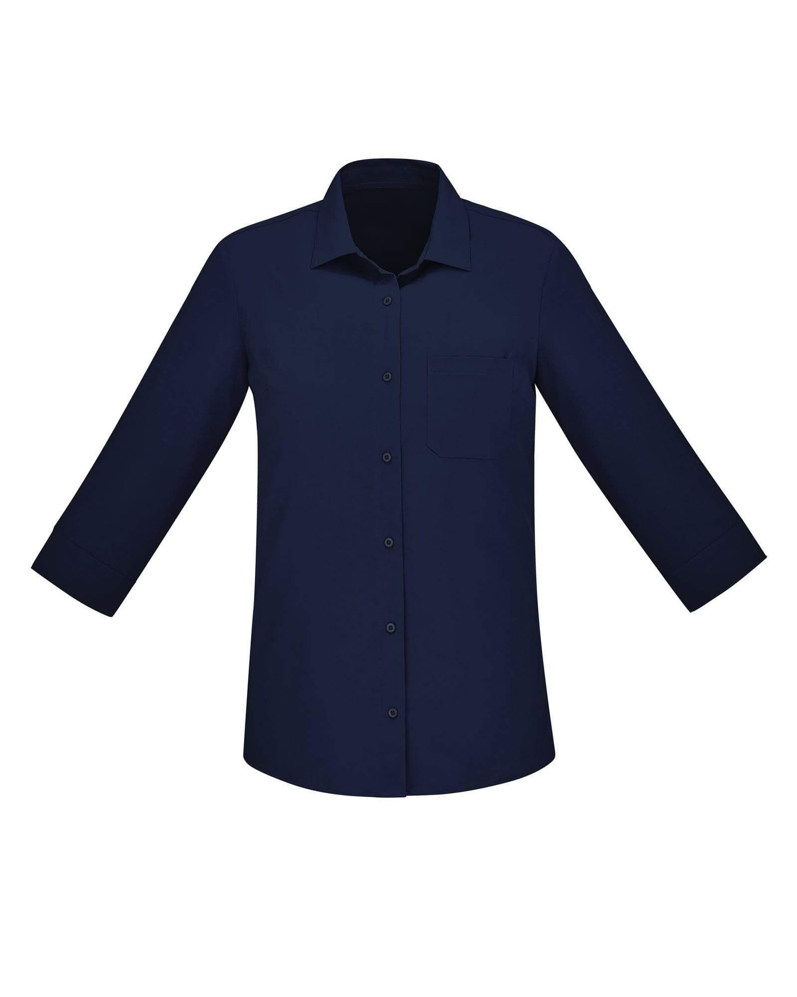 Biz Care Womens Easy Stretch 3/4 Sleeve Shirt CS951LT Metro Workwear.