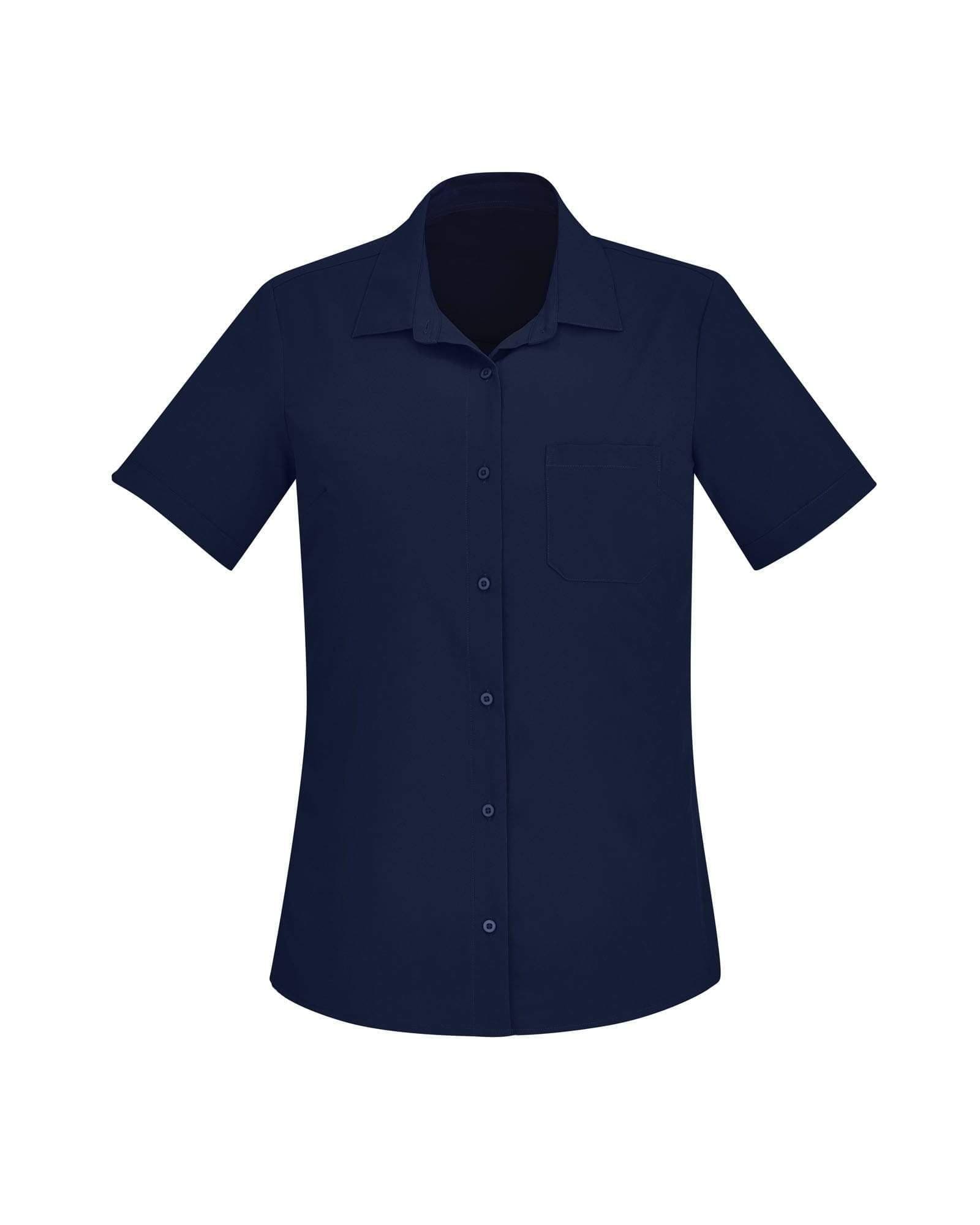 Biz Care Womens Easy Stretch Short Sleeve Shirt CS947LS Metro Workwear.