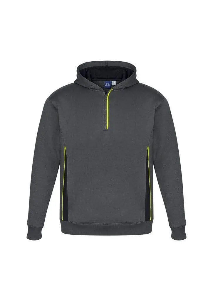 Biz Collection Active Wear Grey/Black/Fluoro Yellow / 12 Biz Collection Kid’s Renegade Hoodie SW710K