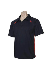 Biz Collection Men’s Splice Polo P7700 in Navy/Red