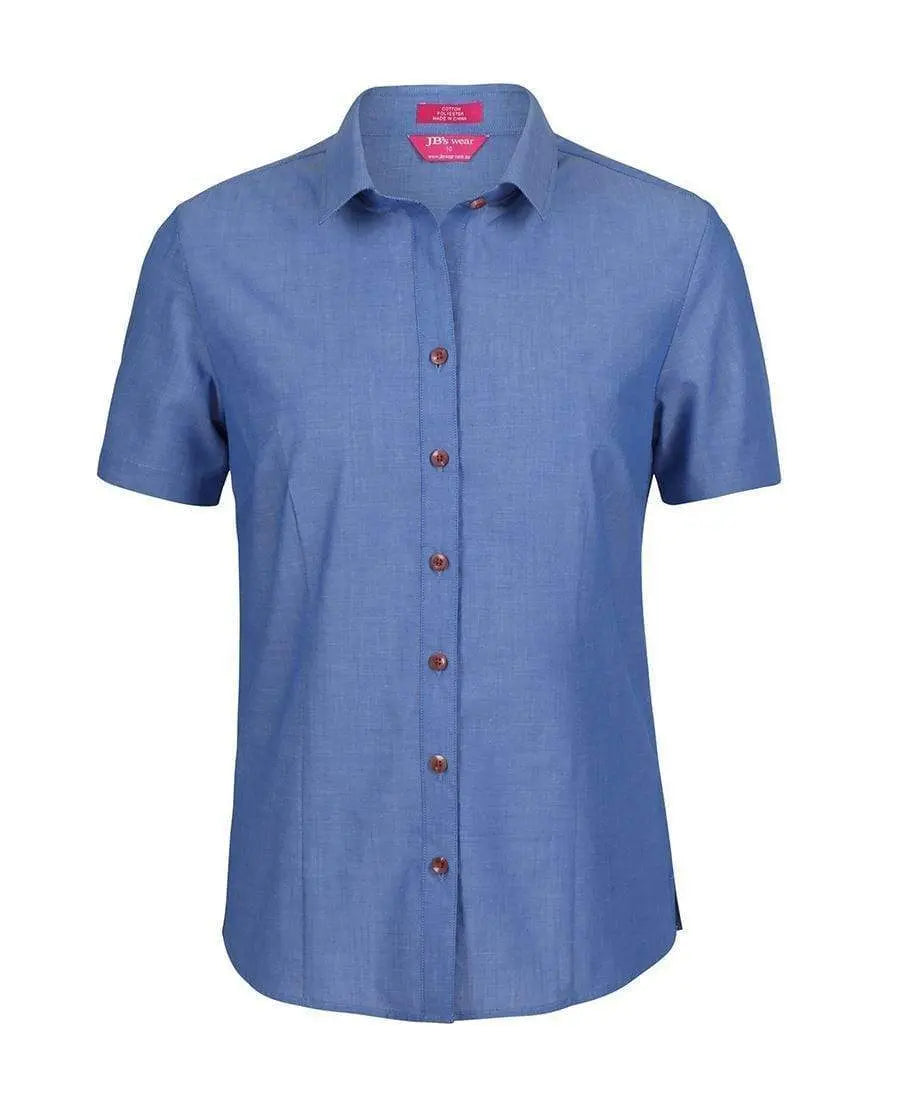 Jb's Classic Short Sleeve Fine Chambray Shirt 4FC1S Metro Workwear.