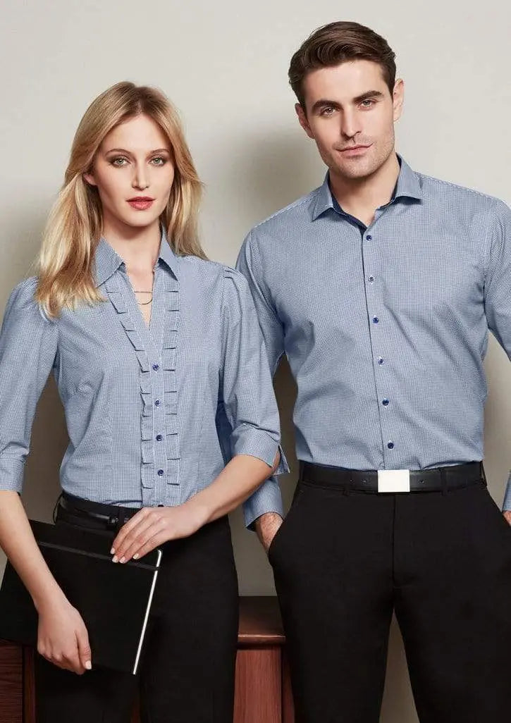 Biz Collection Men’s Edge Long Sleeve Shirt S267ml Metro Workwear.