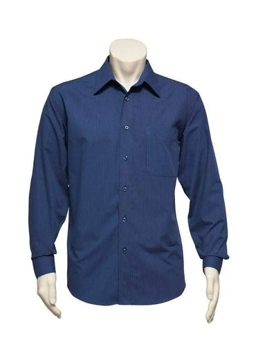 Biz Collection Men’s Micro Check Long Sleeve Shirt Sh816 Metro Workwear.