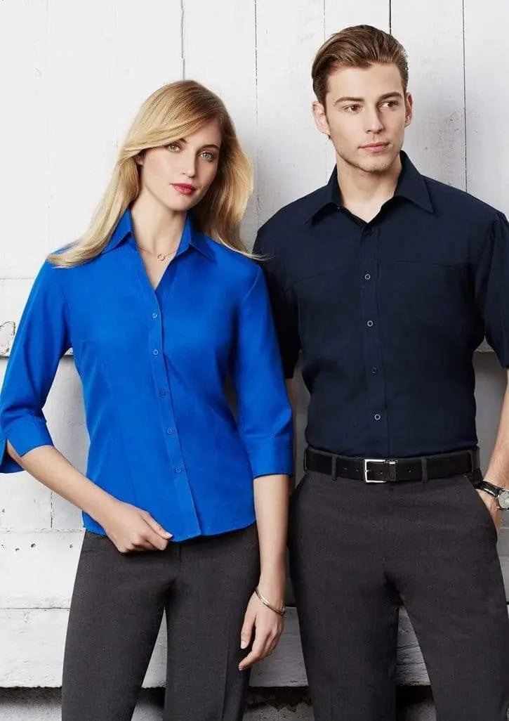Biz Collection Men’s Plain Oasis Short Sleeve Shirt Sh3603 Metro Workwear.