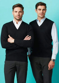 Biz Collection Men’s Woolmix Vest Wv6007 Metro Workwear.