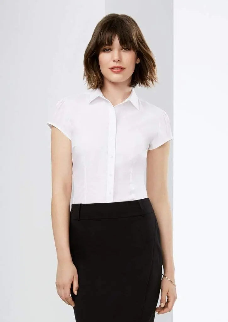Biz Collection Women’s Euro Short Sleeve Shirt S812ls Metro Workwear.