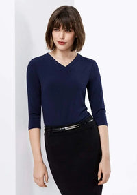 Biz Collection Women’s Lana 3/4 Sleeve Top K819lt Metro Workwear.