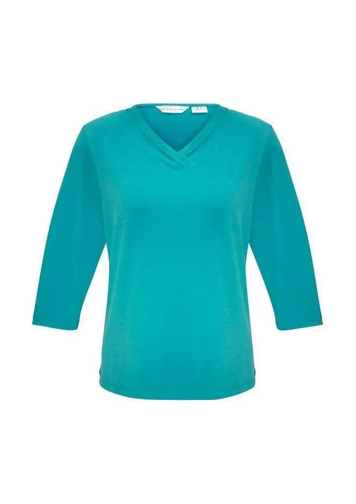 Biz Collection Women’s Lana 3/4 Sleeve Top K819lt Metro Workwear.