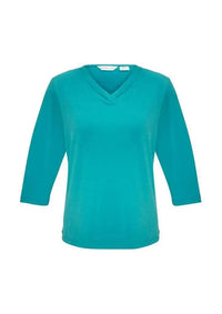 Biz Collection Women’s Lana 3/4 Sleeve Top K819lt Metro Workwear.