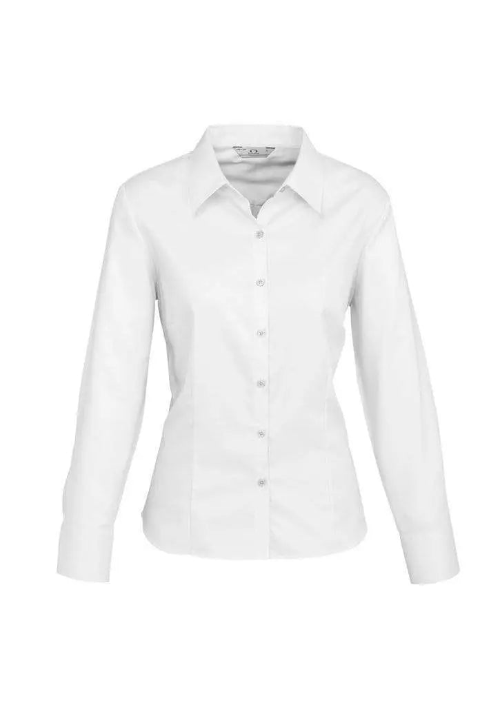 Biz Collection Women’s Luxe Long Sleeve Shirt S118ll Metro Workwear.