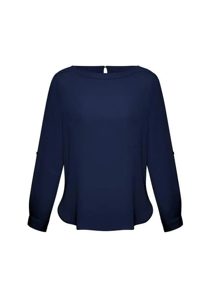 Biz Collection Women’s Madison Boatneck Blouse S828ll Metro Workwear.