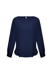 Biz Collection Women’s Madison Boatneck Blouse S828ll Metro Workwear.