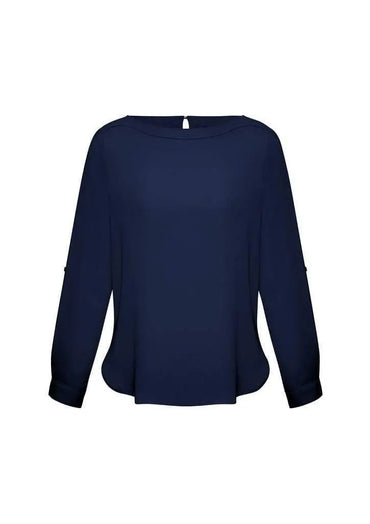Biz Collection Women’s Madison Boatneck Blouse S828ll Metro Workwear.