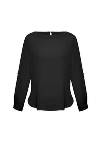 Biz Collection Women’s Madison Boatneck Blouse S828ll Metro Workwear.