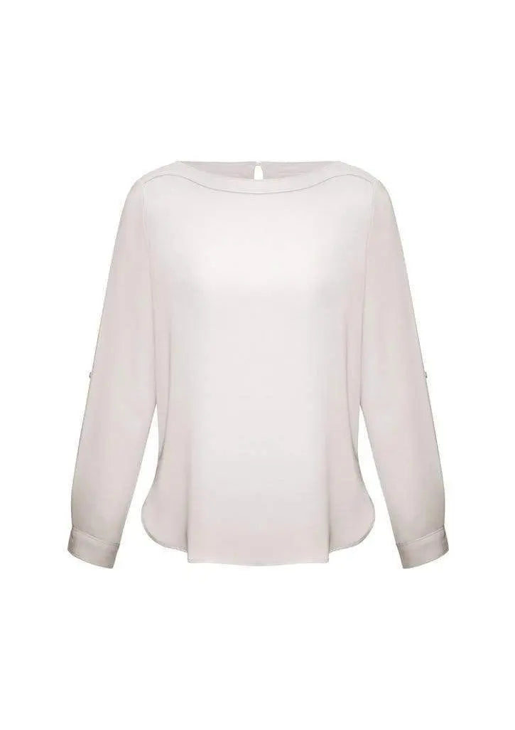 Biz Collection Women’s Madison Boatneck Blouse S828ll Metro Workwear.