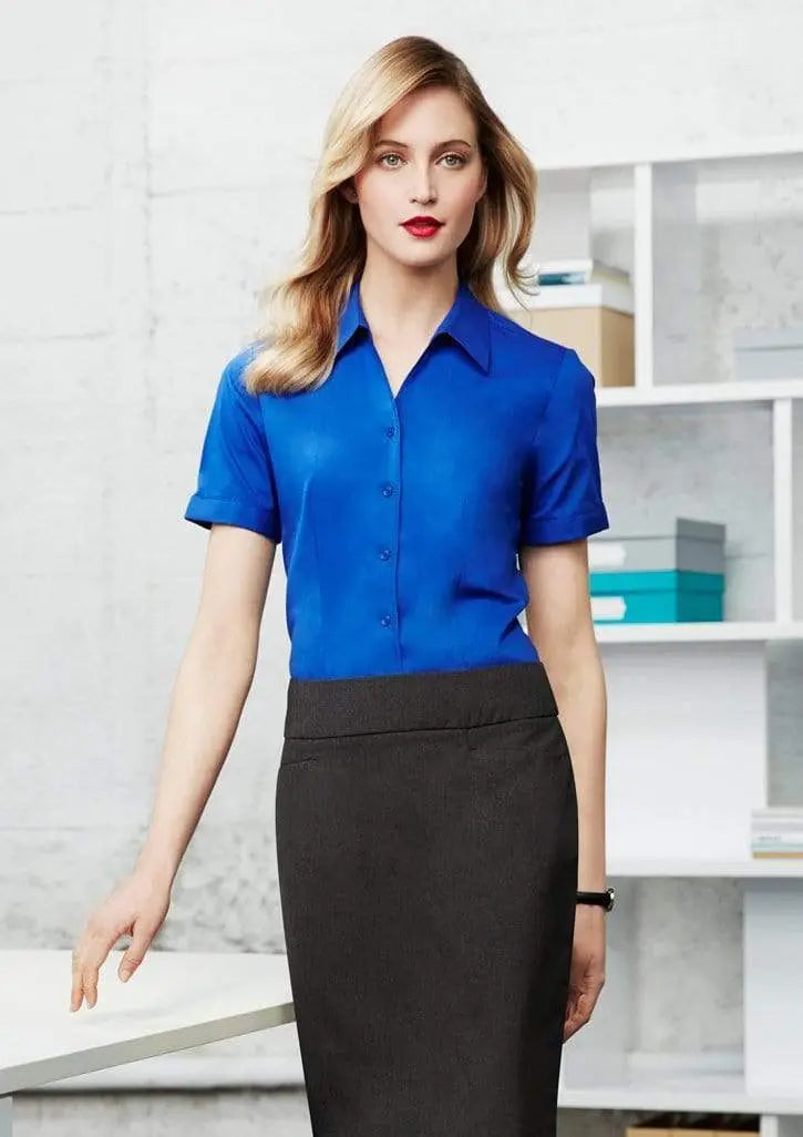 Biz Collection Women’s Monaco Short Sleeve Shirt S770ls Metro Workwear.