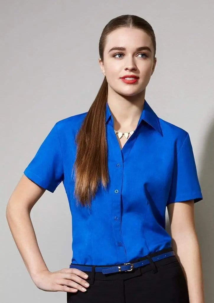 Biz Collection Women’s Plain Oasis Short Sleeve Shirt Lb3601 Metro Workwear.