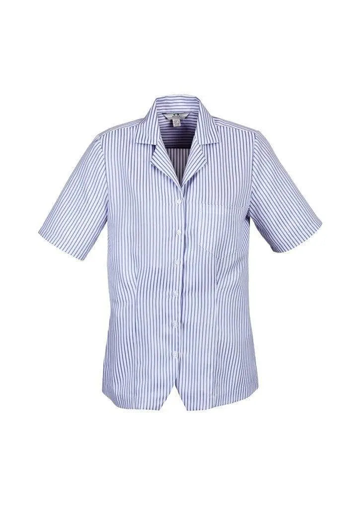 Biz Collection Women’s Stripe Oasis Overblouse S266ls Metro Workwear.