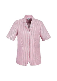 Biz Collection Women’s Stripe Oasis Overblouse S266ls Metro Workwear.