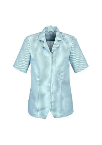 Biz Collection Women’s Stripe Oasis Overblouse S266ls Metro Workwear.