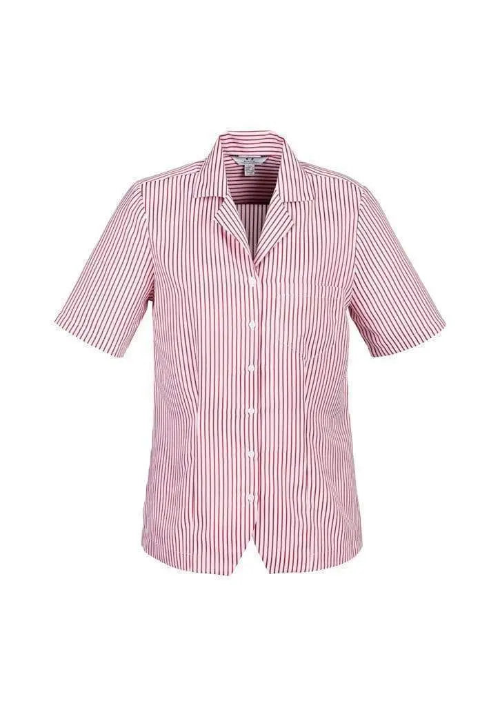 Biz Collection Women’s Stripe Oasis Overblouse S266ls Metro Workwear.