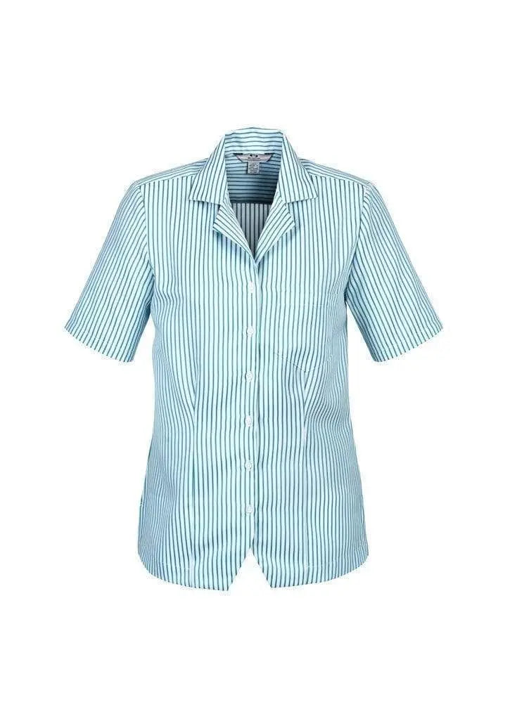 Biz Collection Women’s Stripe Oasis Overblouse S266ls Metro Workwear.