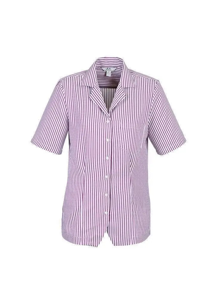 Biz Collection Women’s Stripe Oasis Overblouse S266ls Metro Workwear.
