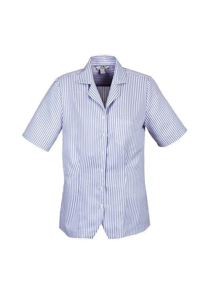 Biz Collection Women’s Stripe Oasis Overblouse S266ls Metro Workwear.