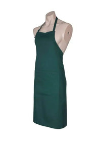 Biz Collection Bib Apron with Round Neck Strap BA95 in Forest