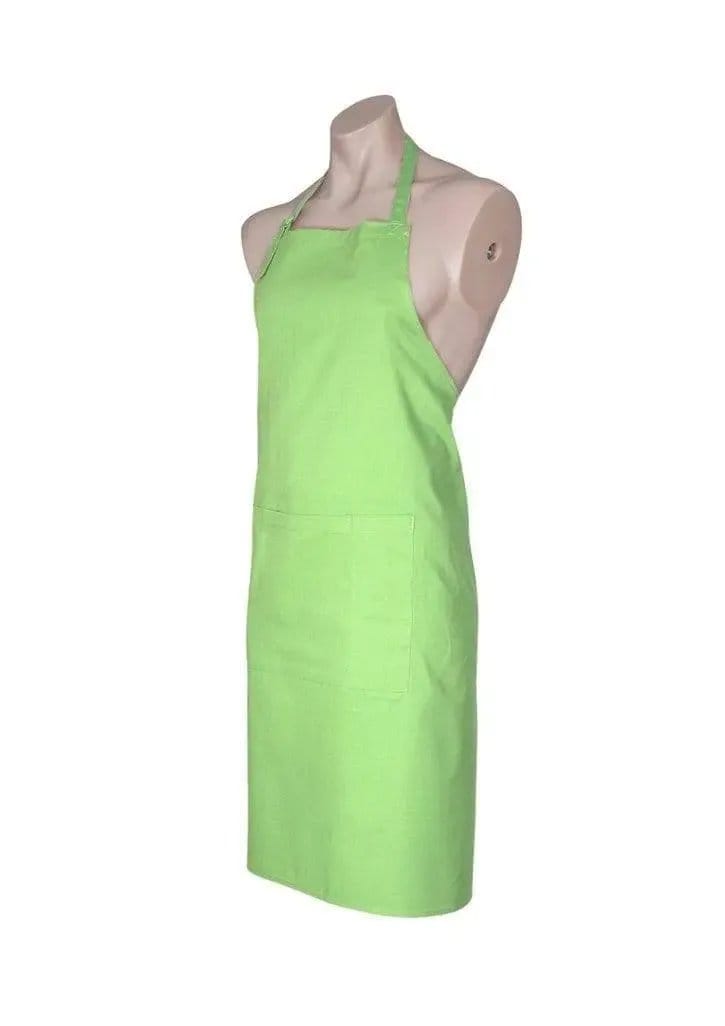 Biz Collection Bib Apron with Round Neck Strap BA95 in Lime
