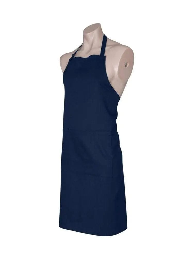 Biz Collection Bib Apron with Round Neck Strap BA95 in Navy
