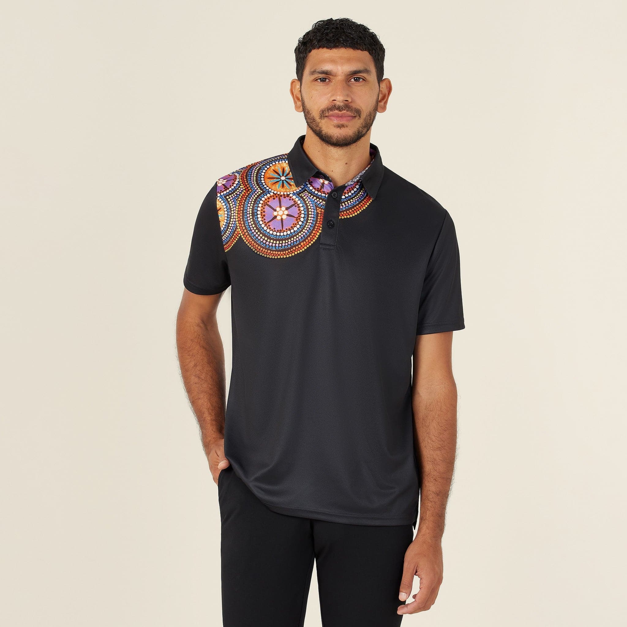 NNT Bush Tucker Men's Indigenous Corporate Polo Shirt CATJJS Metro Workwear.