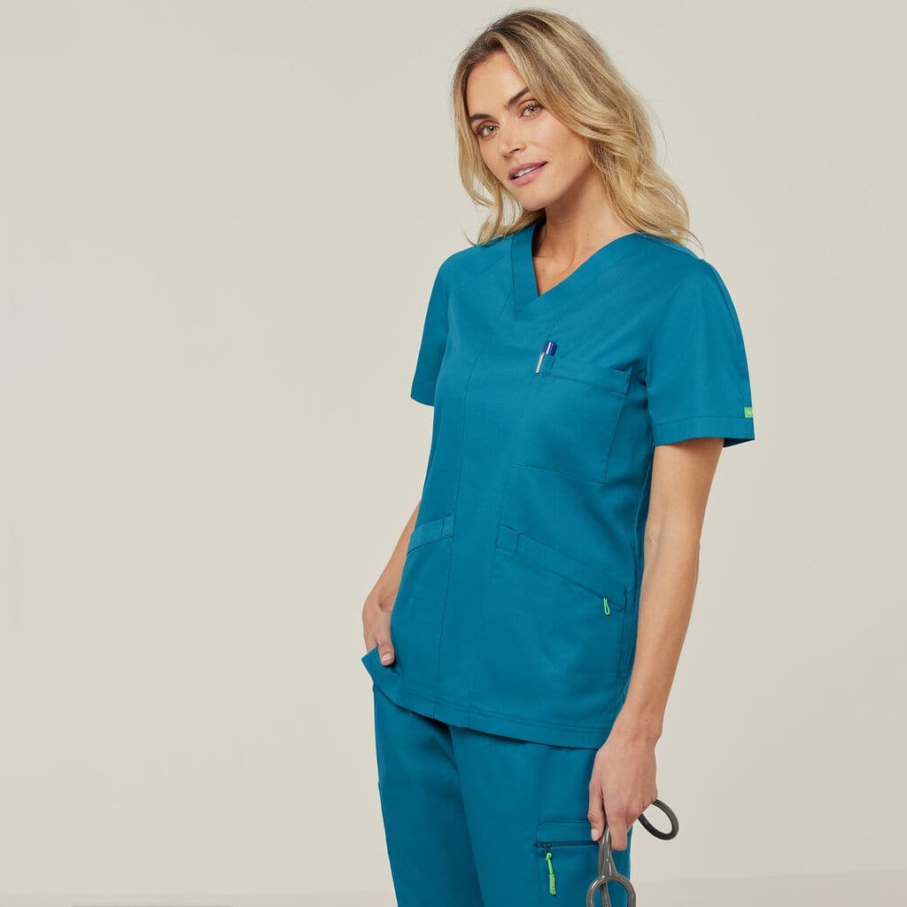 Carl Unisex V-Neck Scrub Top CATRFV Metro Workwear.