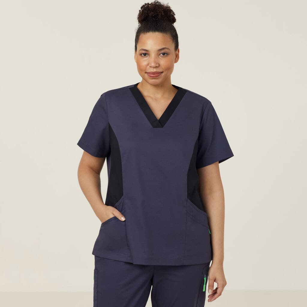 Next-gen Antibacterial Nightingale Scrub Top CATULL Metro Workwear.