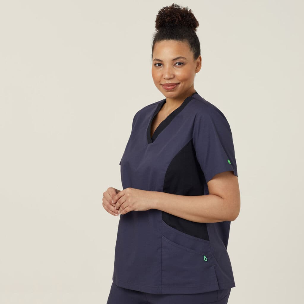 Next-gen Antibacterial Nightingale Scrub Top CATULL Metro Workwear.