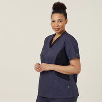 Next-gen Antibacterial Nightingale Scrub Top CATULL Metro Workwear.