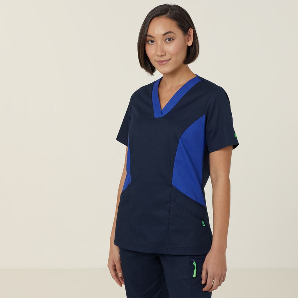 Next-gen Antibacterial Nightingale Scrub Top CATULL Metro Workwear.