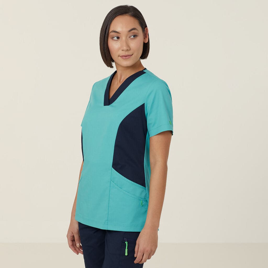 Next-gen Antibacterial Nightingale Scrub Top CATULL Metro Workwear.