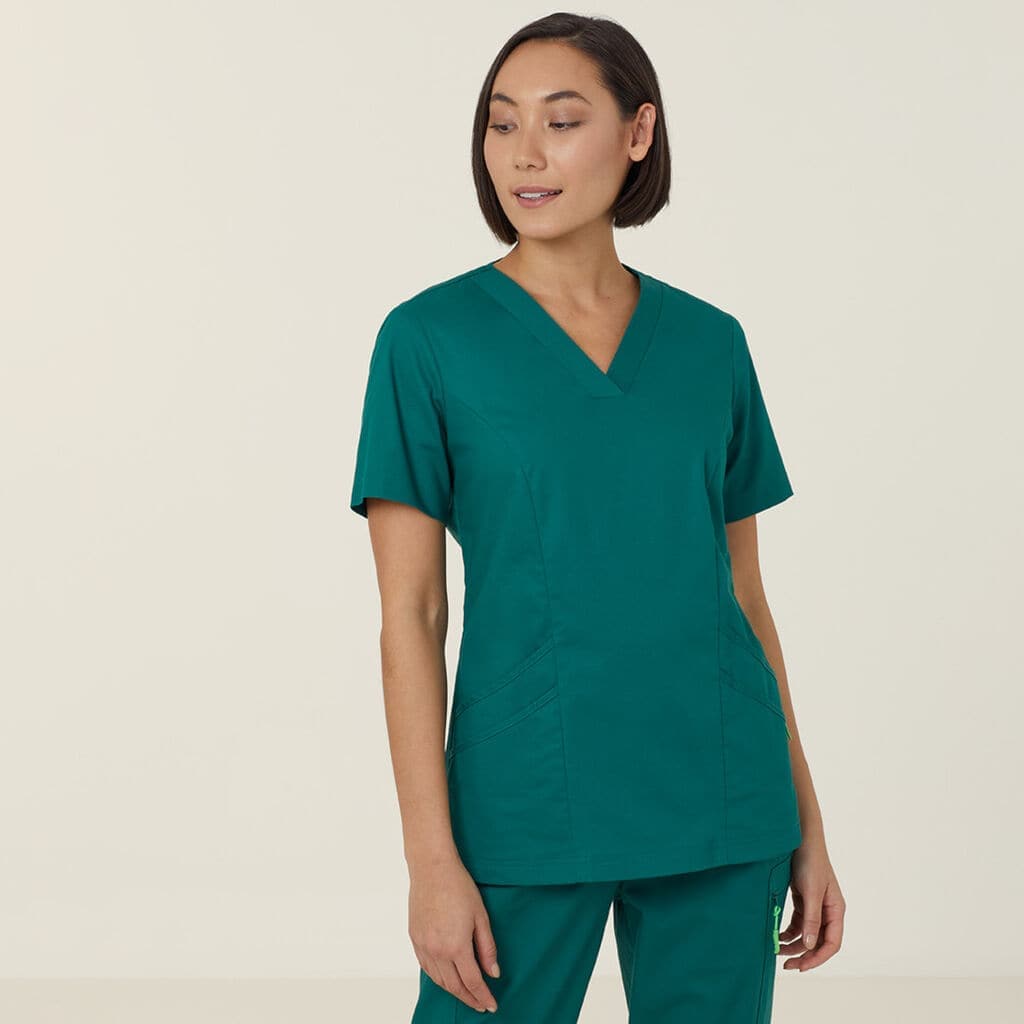 Next-gen Antibacterial Florence Scrub Top  CATULM Metro Workwear.