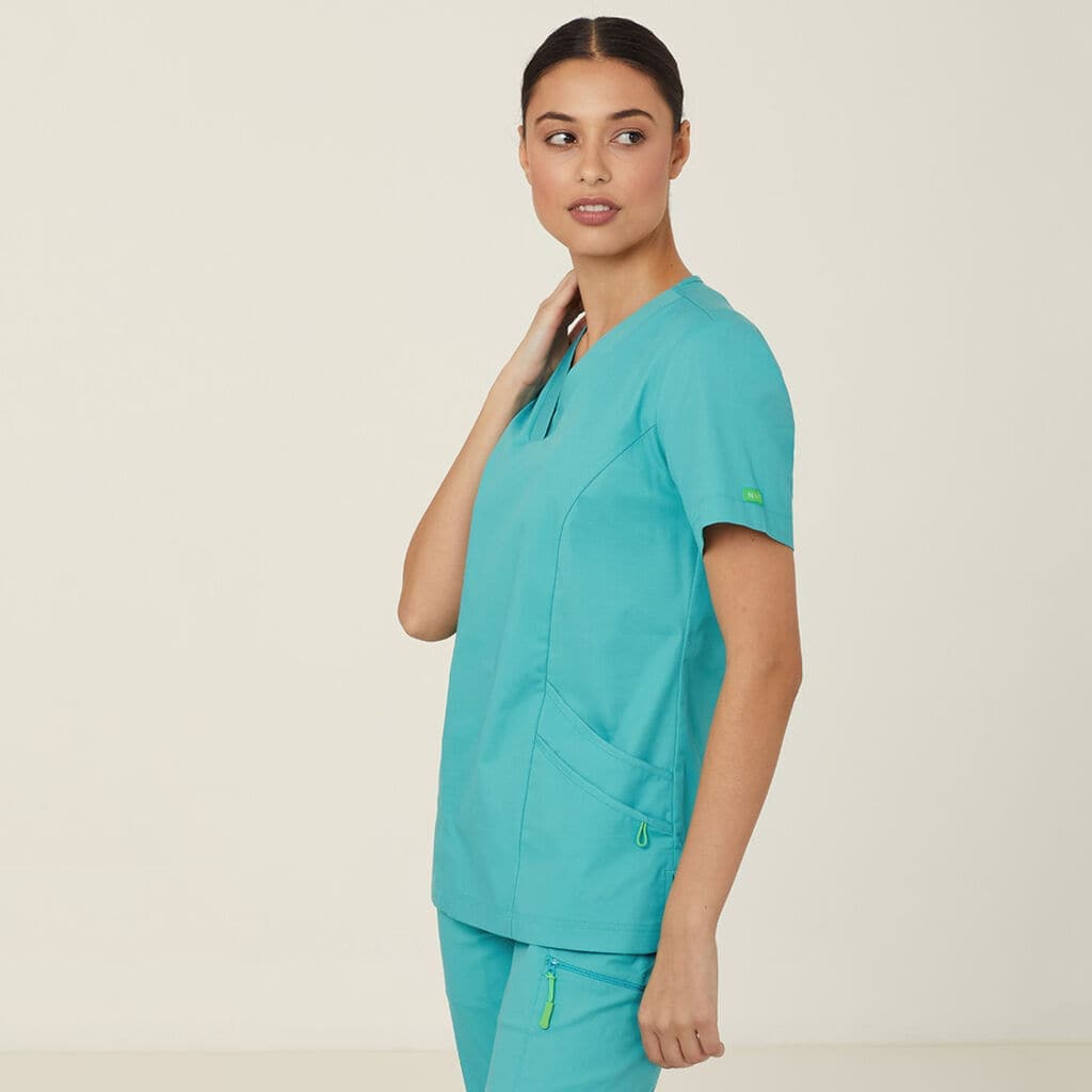 Next-gen Antibacterial Florence Scrub Top  CATULM Metro Workwear.