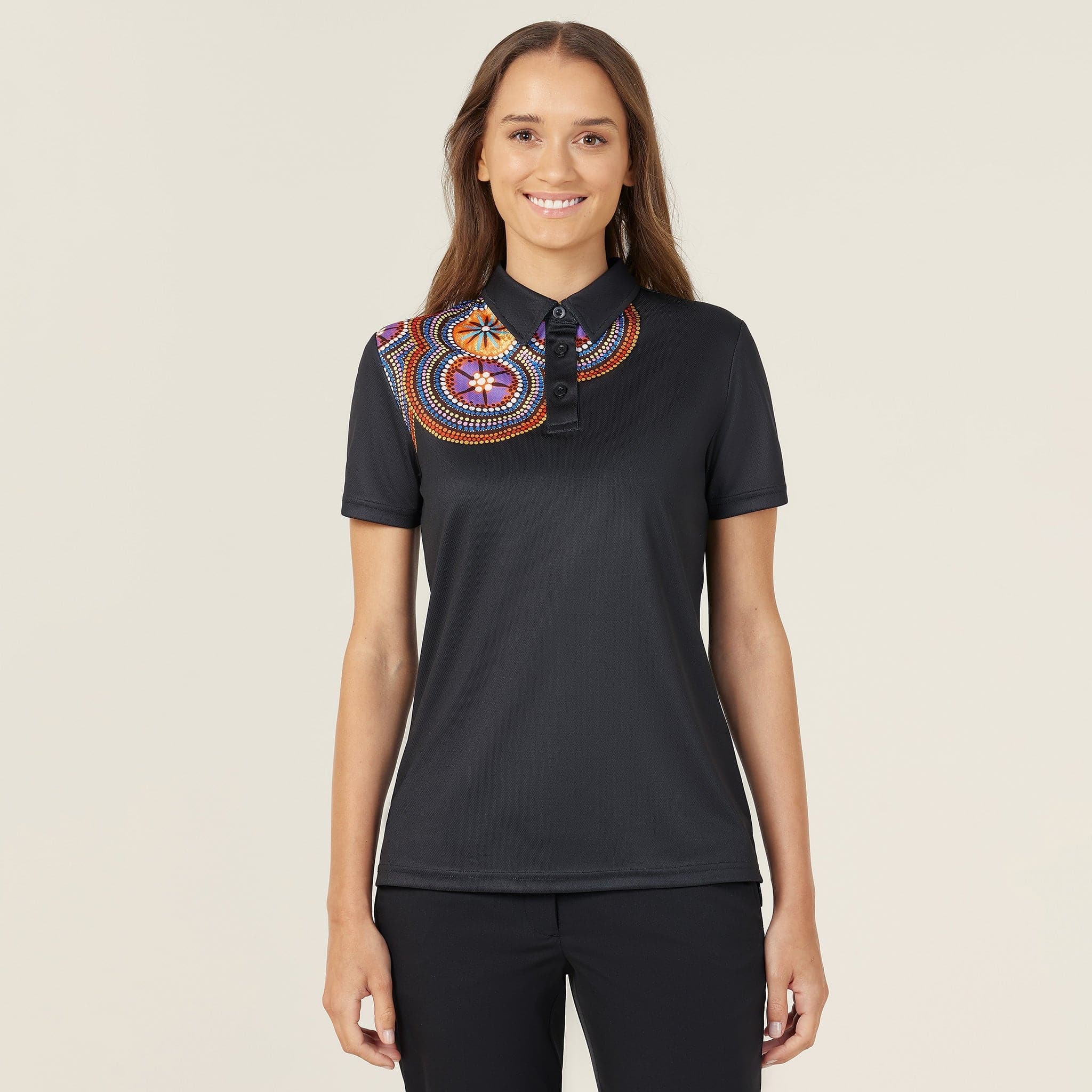 NNT Bush Tucker Women's Indigenous Corporate Polo Shirt CATUSW Metro Workwear.