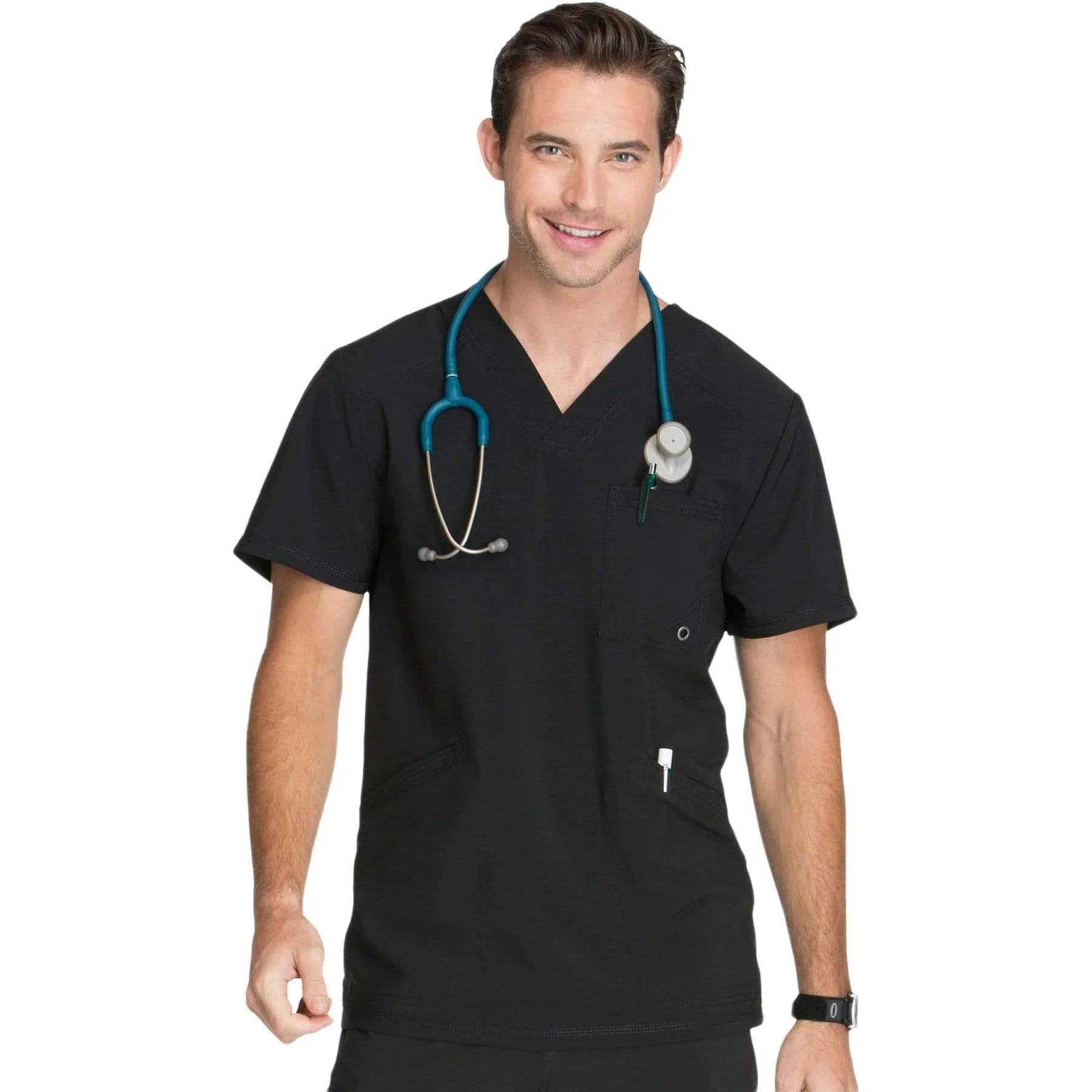 Cherokee Infinity Men's Scrub Top CK900A Metro Workwear.