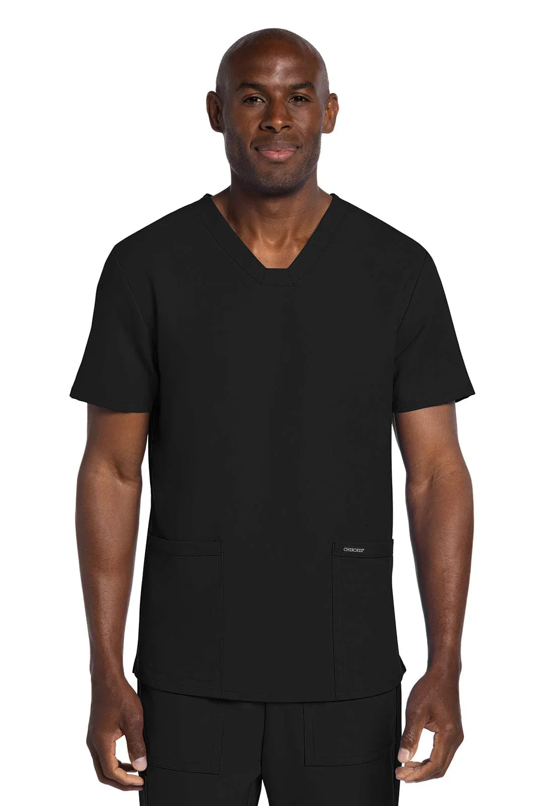 Cherokee Ultra Men's Elevation 2 Pocket Scrub Top CK784A Metro Workwear.