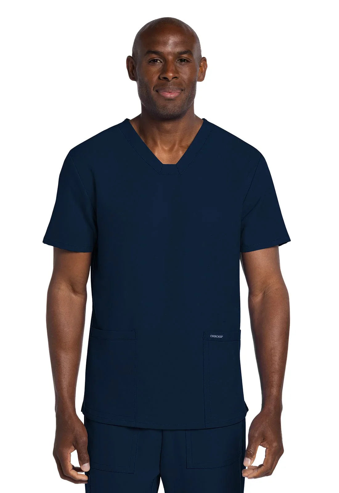 Cherokee Ultra Men's Elevation 2 Pocket Scrub Top CK784A Metro Workwear.