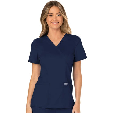 Cherokee Revolution Women's Mock Wrap Scrub Top WW610 Metro Workwear.